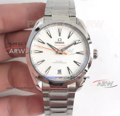 OM Factory Omega Seamaster Aqua Terra 150m  8900 Automatic Watch - Steel Case White Dial